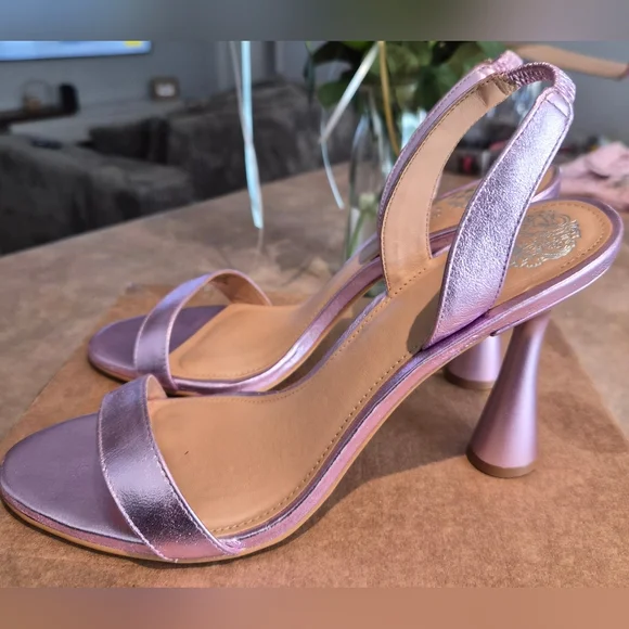 Vince Camuto Iridescent Purple Slingback Heels - Picture 3 of 4